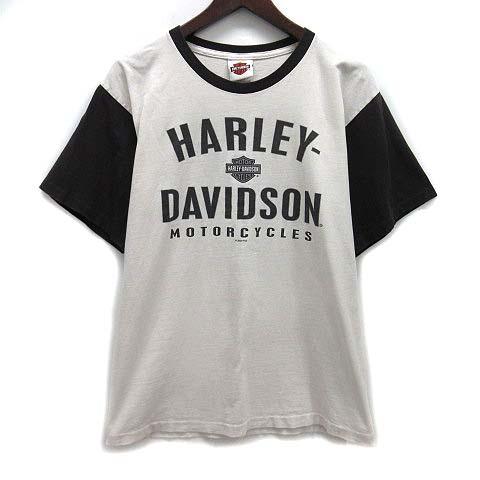 ハーレーダビッドソン HARLEY DAVIDSON カラーブロック Tシャツ アドバタイジング 半...