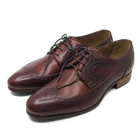 フランコリオーネ FRANCO LIONE ウィングチップ レザー ビジネスシューズ 革靴 外羽根 ...