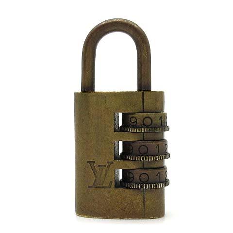 ルイヴィトン LOUIS VUITTON ダイヤル式 パドロック カデナ 南京錠 ゴールド メンズ ...