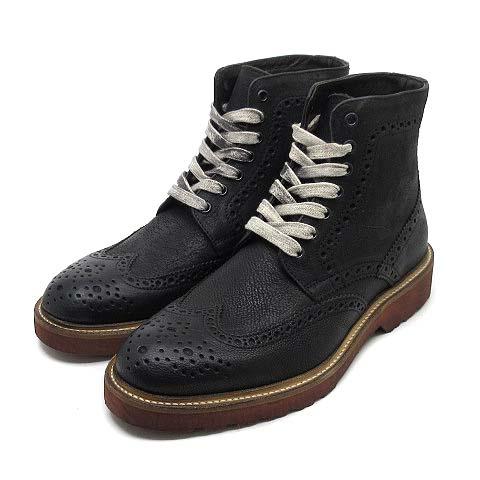 ボエモス BOEMOS ヴィンテージ加工 レザー レースアップ ブーツ ウィングチップ BOLIVI...