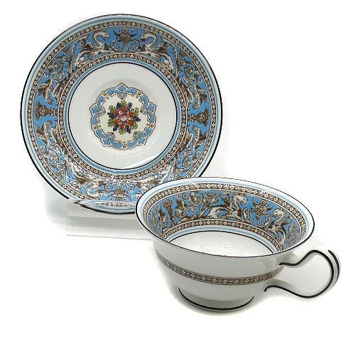 ウェッジウッド WEDGWOOD フロレンティーン ターコイズ ティーカップ&amp;ソーサー ピオニー