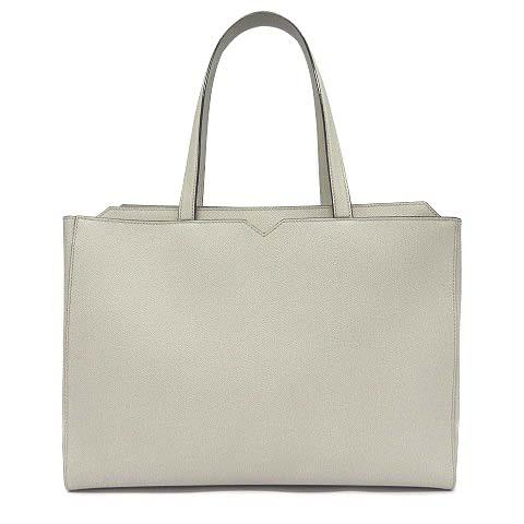 ヴァレクストラ Valextra Vライン ホリゾンタル ショッピングバッグ レザー トートバッグ ...