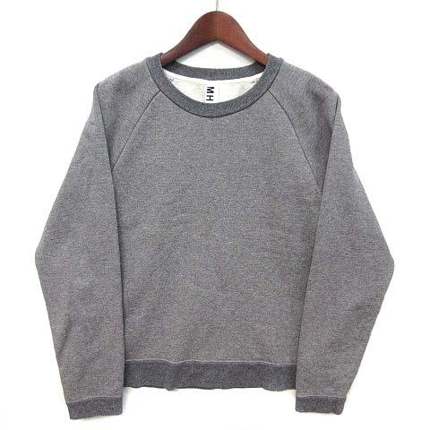 マーガレットハウエル MHL. クルーネック スウェット トレーナー グレー 2 595-16955...