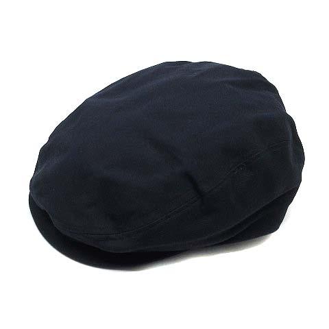 ラコステ LACOSTE コットン ハンチング キャップ 帽子 ワンポイント ネイビー 紺 59cm...