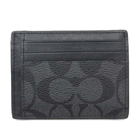 コーチ COACH シグネチャー カードケース ID パスケース F75027 グレー ブラック メ...