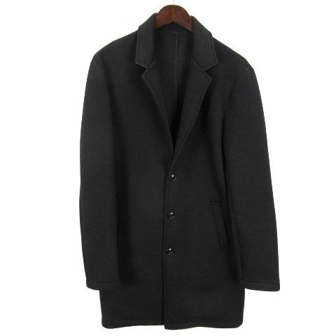 ミッシェルクランオム M.K HOMME ポンチ チェスターコート ストレッチ アウター 46 ブラ...