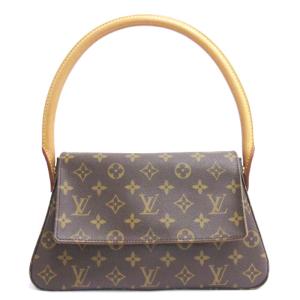 ルイヴィトン LOUIS VUITTON モノグラム ミニルーピング ショルダーバッグ ハンド M51147 フランス製 ブラウン ■ECS レディース｜vectorpremium