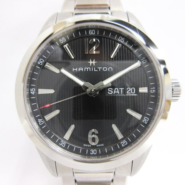ハミルトン HAMILTON ブロードウェイ デイデイト 腕時計 クォーツ H433110 黒文字盤...
