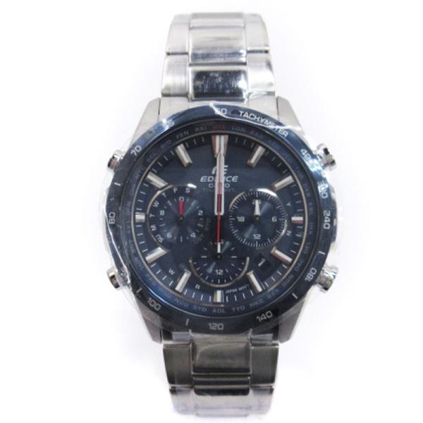 未使用品 カシオ CASIO エディフィス EDIFICE 腕時計 電波 ソーラー クロノグラフ デ...