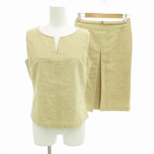 アー・ヴェ・ヴェ ミッシェルクラン a.v.v セットアップ ノースリーブカットソー スカート リネ...