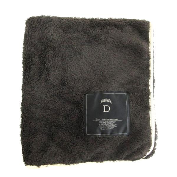 ソブ sov. ダブスタ ブランケット フリース ひざ掛け ブラウン 250317E レディース