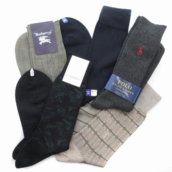 未使用品 バーバリーズ Burberrys イヴサンローラン等 タグ付き 靴下 おまとめ5点セット ...