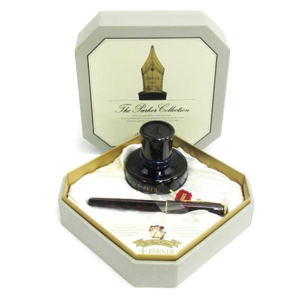未使用品 パーカー parker SONNET 万年筆 ペン先18K 750 べっ甲柄 筆記用具 イ...