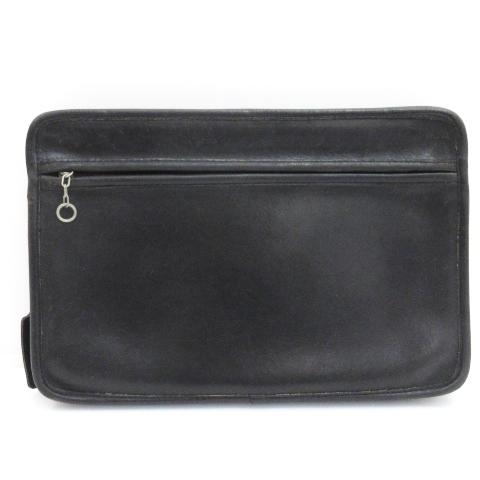 コーチ COACH オールドコーチ セカンドバッグ クラッチバッグ レザー USA製 ブラック ■G...