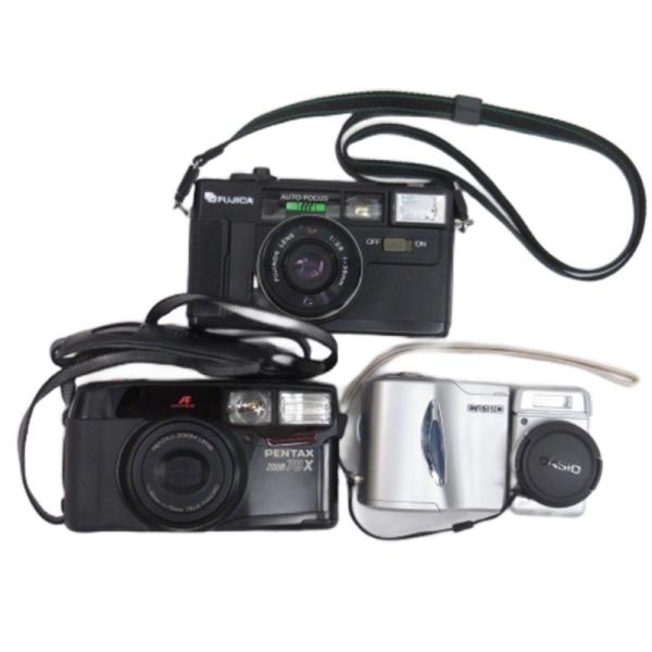 カシオ CASIO ペンタックス PENTAX フジカ FUJICA フィルムカメラ デジカメ 3点...