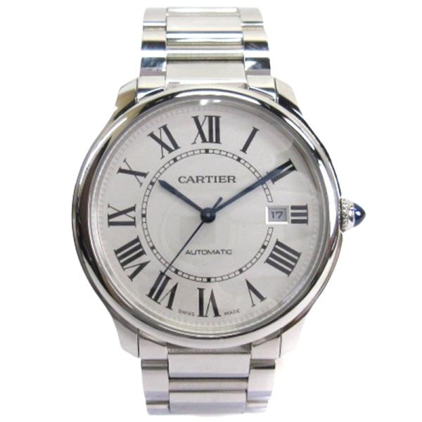 カルティエ Cartier ロンドマスト ドゥ 腕時計 自動巻 デイト WSRN0035 白文字盤 ...