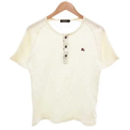バーバリーブラックレーベル BURBERRY BLACK LABEL ヘンリーネックTシャツ サーマ...