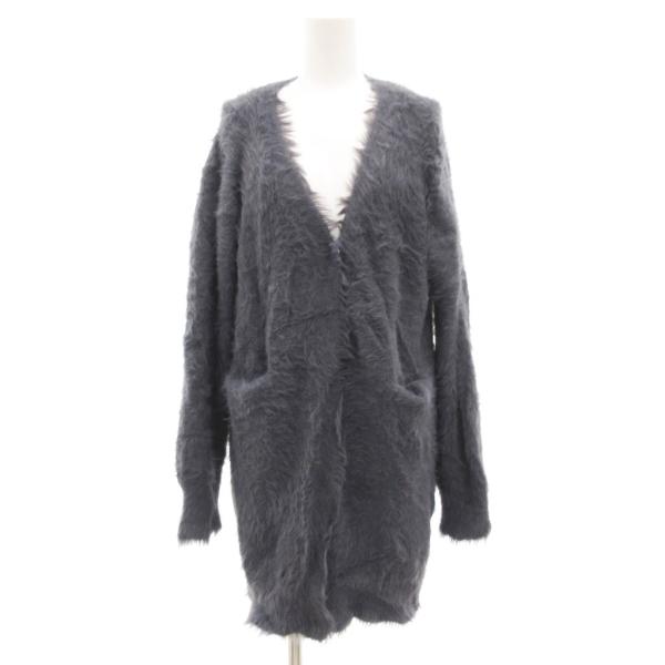 ミンクチェアー mink chair 美品 シャギーニット カーディガン オーバーサイズ ナイロン ...