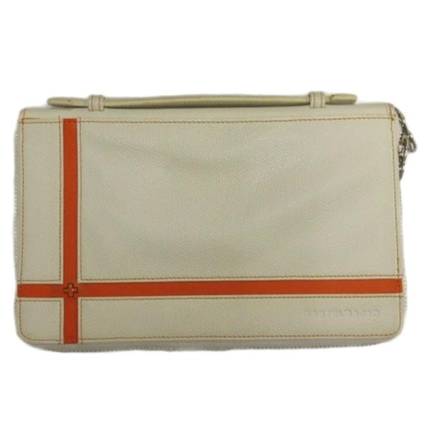 カステルバジャック CASTELBAJAC レザー 財布 クラッチバッグ ウォレットバッグ ホワイト...