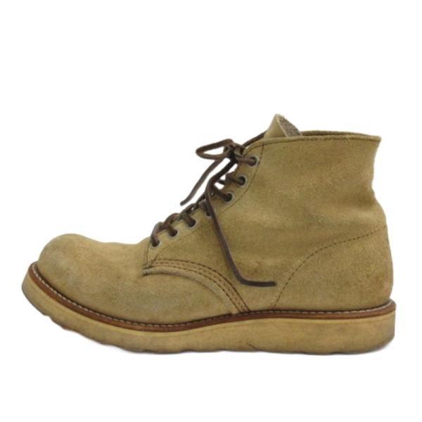 レッドウィング REDWING 8167 アイリッシュセッター 半円犬タグ ブーツ ベージュ 6.5...