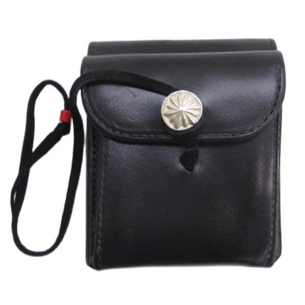 ゴローズ goro's バタフライウォレット 二つ折り財布 コンチョ付き レザー ブラック ☆AA★...