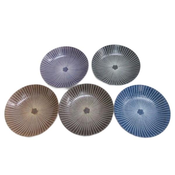 UMEHANA 食器 22.5cm 5色 5枚セット