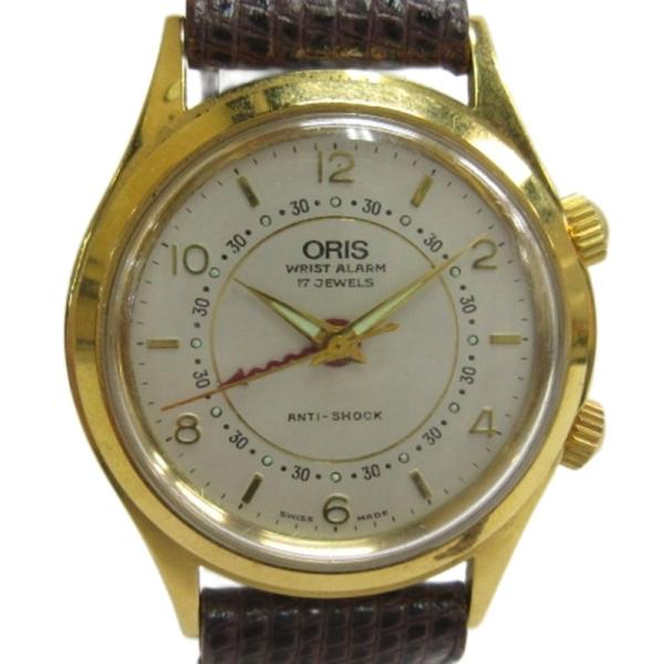 オリス ORIS WRIS ALARM リストアラーム アンチショック 手巻き 腕時計 418-73...