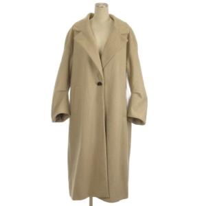 「今期購入 HYKE ウールチェスターコート 美品」 HYKE ハイク ベージュ ウールモヘア 222-17345 ダブルチェスターコート