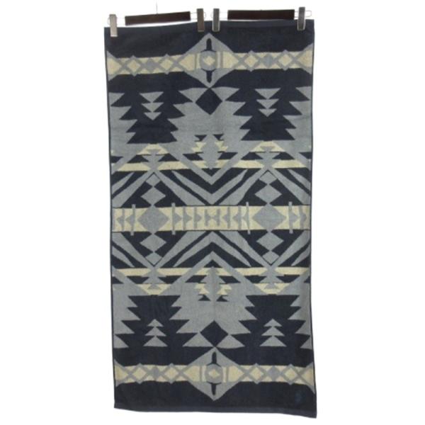 ラルフローレン RALPH LAUREN インディゴジオメトリック バスタオル 総柄 ブルー系 その...