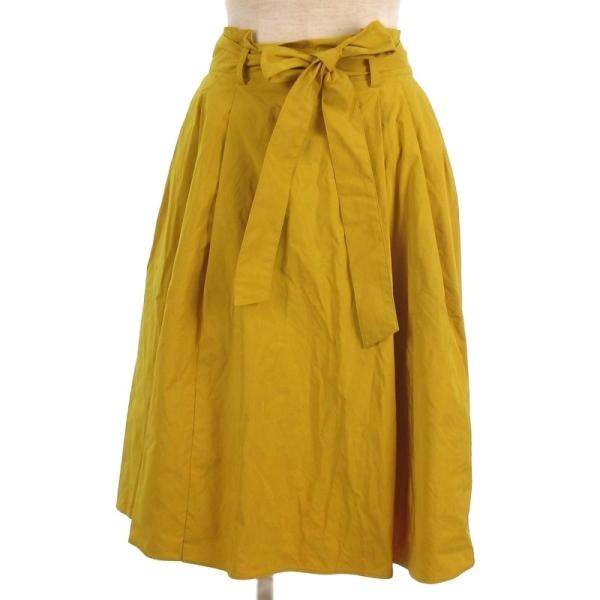 トッカ TOCCA スカート フレア イエロー 0 ■FF レディース