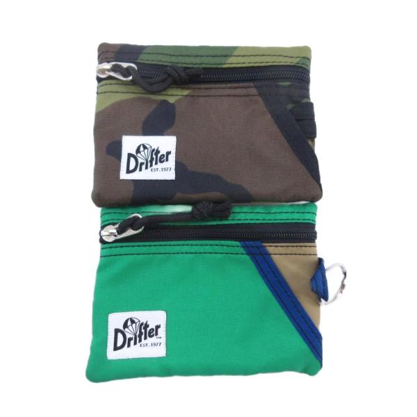ドリフター Drifter ナイロン ポーチ 2点セット カモフラ グリーン系 ■FF レディース