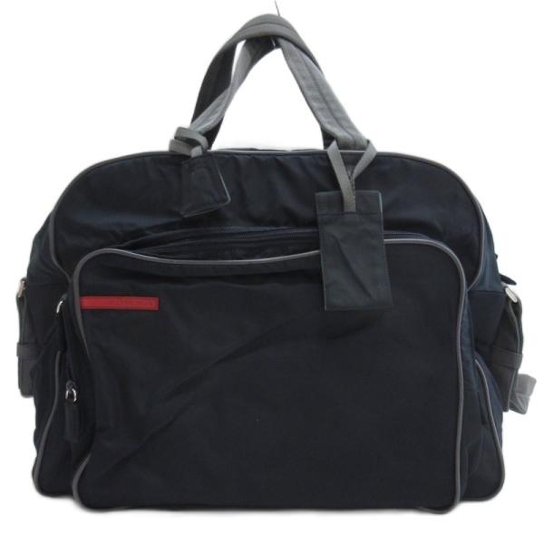 プラダスポーツ PRADA SPORT ナイロン ショルダーバッグ ボストン ネイビー メンズ