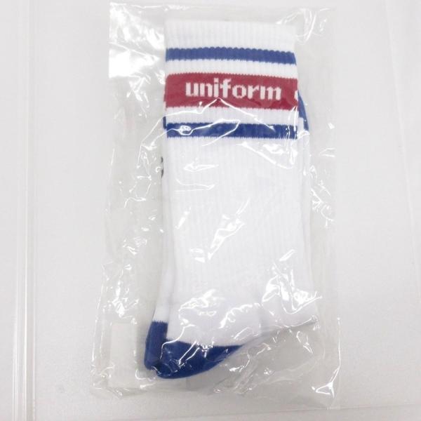 未使用品 ユニフォームエクスペリメント uniform experiment 靴下 ソックス ロゴ ...