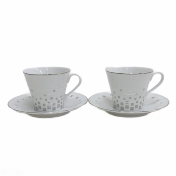 ジバンシィ GIVENCHY ロゴ ペア カップ ソーサー コーヒー ティー 洋食器 2点セット ■...