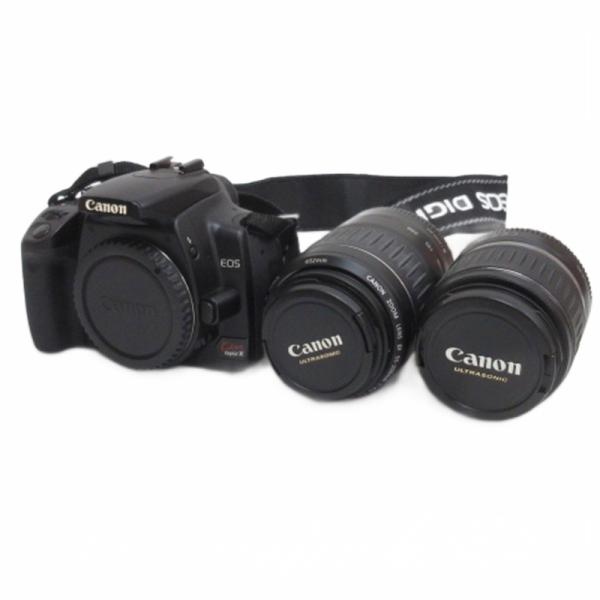 キャノン Canon EOS Kiss デジタルX ダブルズームキット デジタル一眼レフカメラ レン...