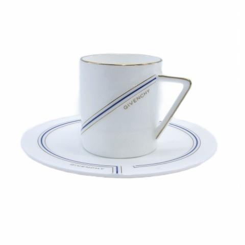 ジバンシィ GIVENCHY コーヒーカップ＆ソーサー ライン 食器 1客 ホワイト ■GY99 そ...