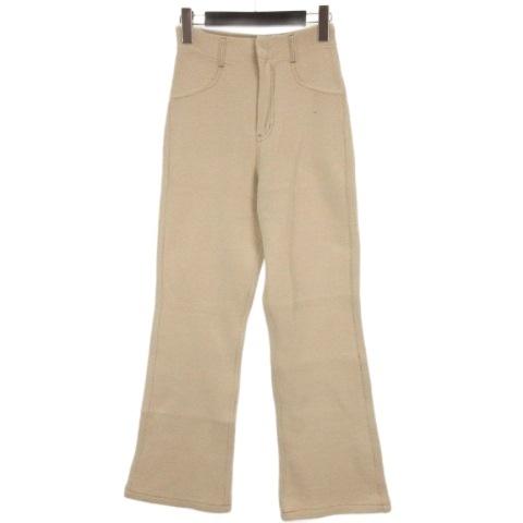 アメリヴィンテージ Ameri VINTAGE デニムライク ニット シャギー パンツ ホワイト X...