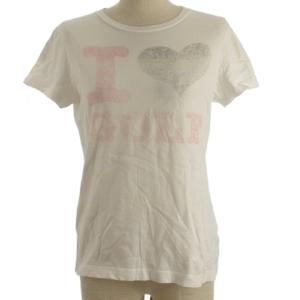 パーリーゲイツ PEARLY GATES 半袖 Tシャツ ロゴ ゴルフ ウエア ホワイト 1 ■GY99 レディース