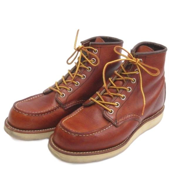 レッドウィング REDWING アイリッシュセッター モックトゥ ブーツ USA製 875 ブラウン...