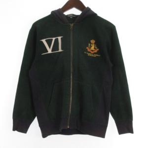 ポロ バイ ラルフローレン Polo by Ralph Lauren スウェット ジップ パーカー グリーン ネイビー 150 キッズ