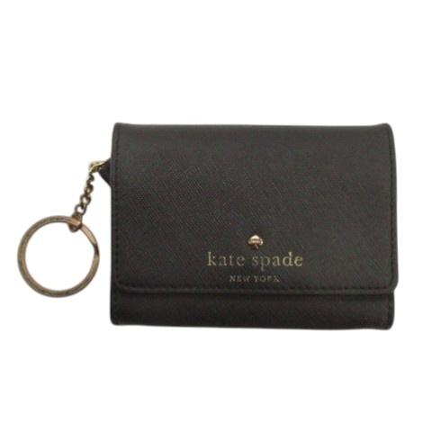 ケイトスペード KATE SPADE コインケース キーリング付 ブラック 260217E ■GY1...