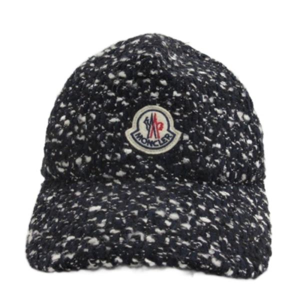 モンクレール MONCLER ウール ロゴ キャップ 帽子 H20933B00010 ネイビー メン...