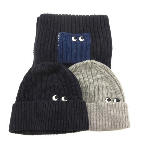 ユニクロ UNIQLO アニヤハインドマーチ ANYA HINDMARCH ニット帽 ストール 3点...
