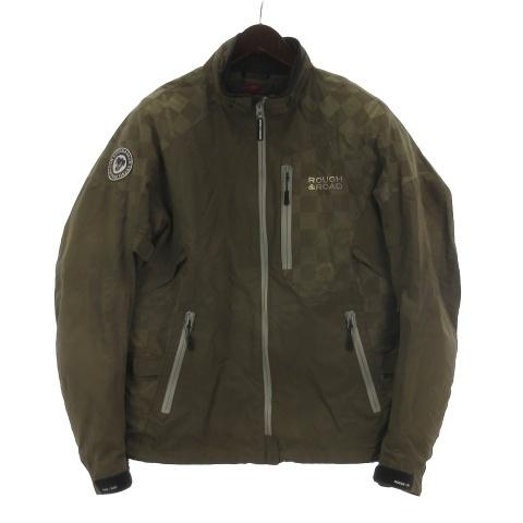 ラフ&amp;ロード ROUGH＆ROAD 総柄 メッシュ ジャケット バイクウエア カーキ L ■GY74...