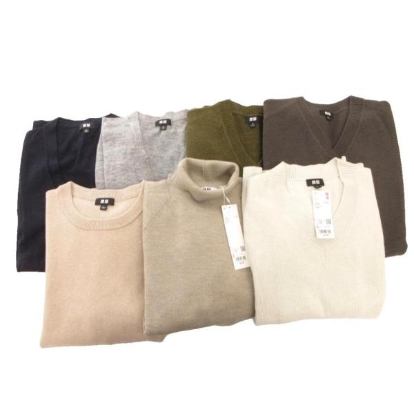 ユニクロ UNIQLO 7点セット まとめ カーディガン セーター ニット L-XL マルチカラー ...