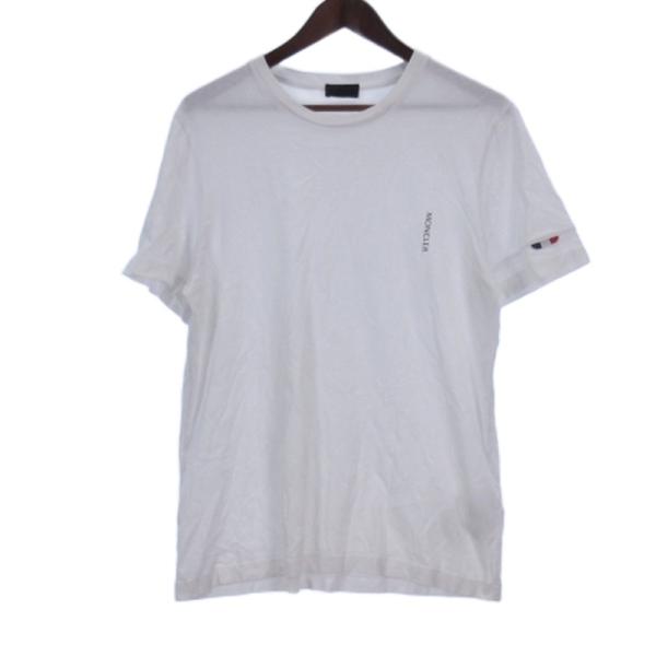 モンクレール MONCLER MAGLIA  Tシャツ 半袖 ホワイト M メンズ
