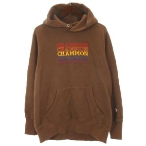 チャンピオン CHAMPION プルオーバー スウェット パーカー 長袖 刺繍 ブラウン M 260706E メンズ