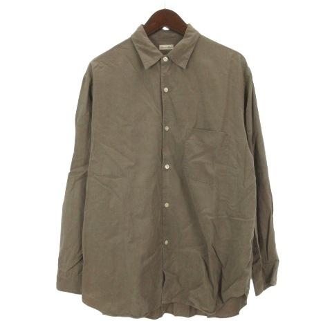 スティーブンアラン Steven Alan シャツ 長袖 リネン混 グレー系 M 260728E メ...