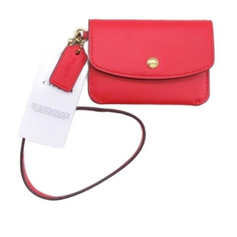 コーチ COACH コインケース レッド CD700G レディース