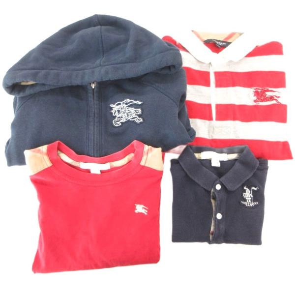 バーバリー BURBERRY 4点セット まとめ売り 子供服 パーカー Tシャツ ロンT ポロシャツ...